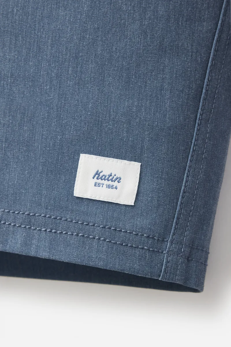 Katin Roam Hybrid Trunk Washed Blue - Mens Board Shorts-7