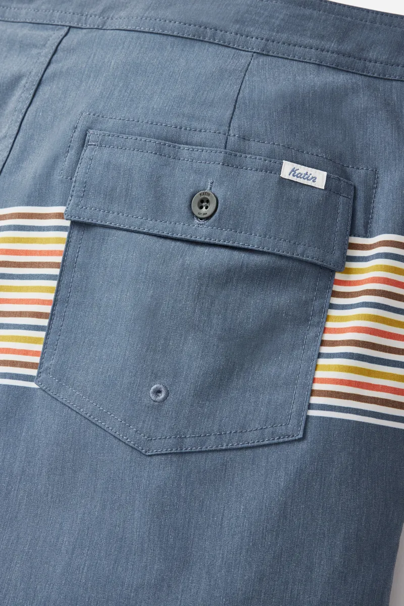 Katin Roam Hybrid Trunk Washed Blue - Mens Board Shorts-8