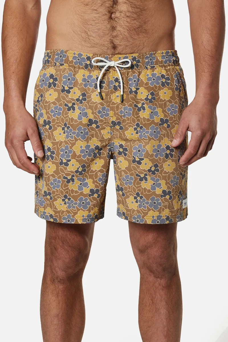 Katin Field Volley Ermine - Mens Brown Board Shorts