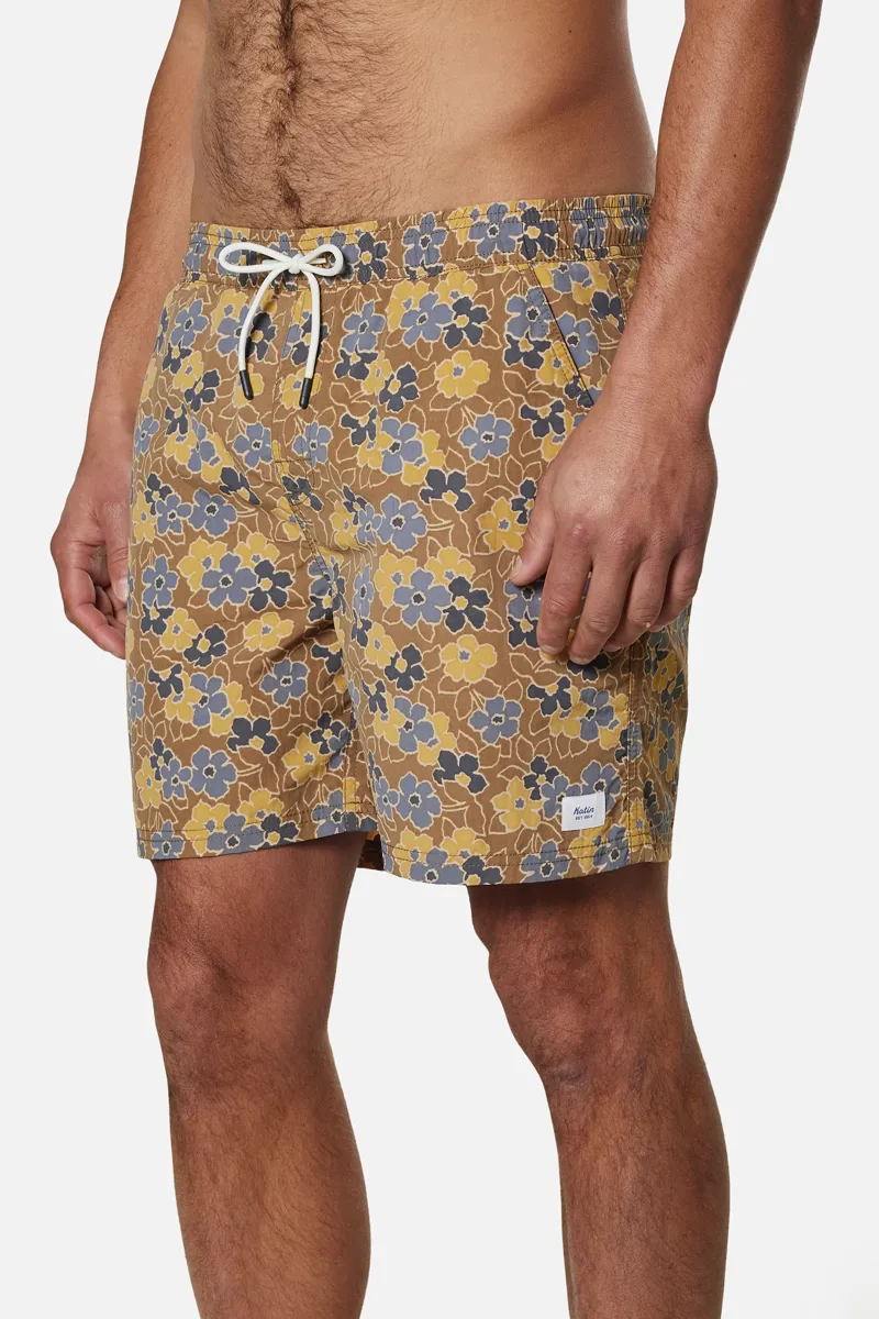 Katin Field Volley Ermine - Mens Brown Board Shorts-1