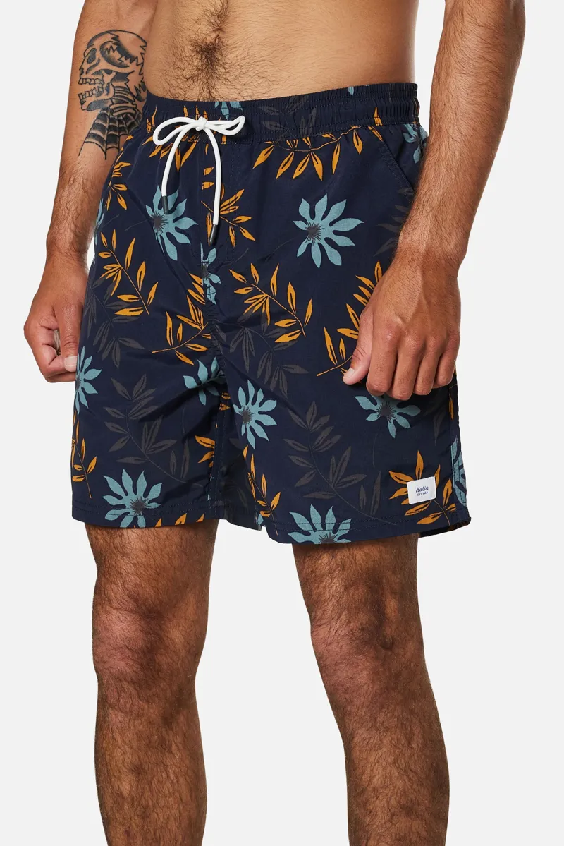 Katin Rockaway Volley Black - Mens Boardshorts-1