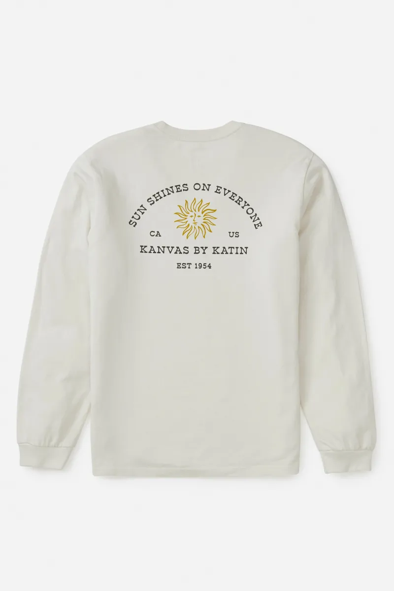 Katin Solar Long Sleeve Tee Vintage White - Mens T-Shirt-3