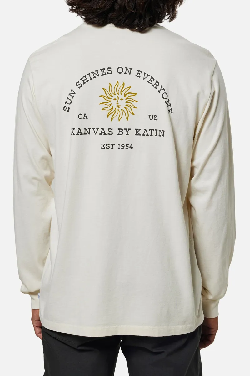 Katin Solar Long Sleeve Tee Vintage White - Mens T-Shirt