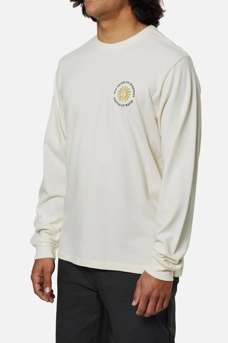 Katin Solar Long Sleeve Tee Vintage White - Mens T-Shirt-2