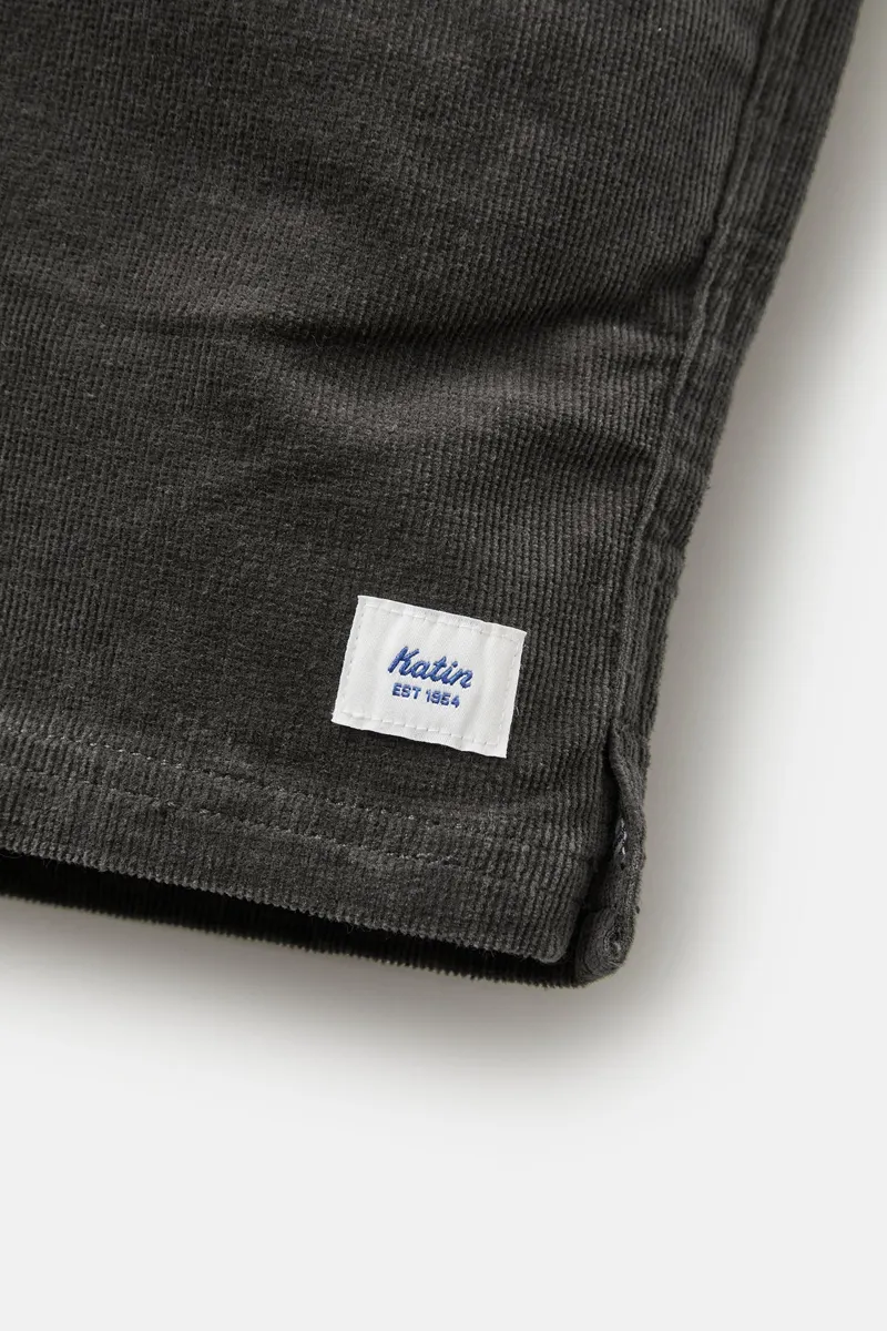 Katin Cord Local Short Black Wash - Mens Corduroy Walk Shorts-5