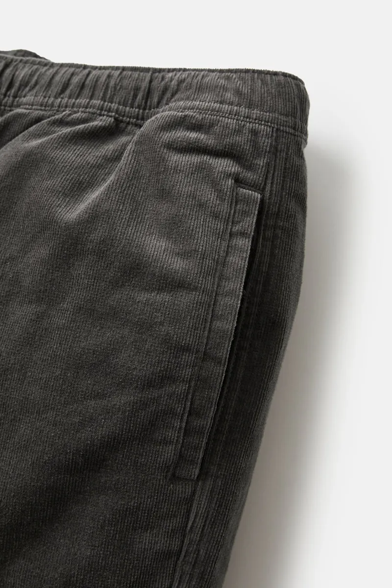 Katin Cord Local Short Black Wash - Mens Corduroy Walk Shorts-6
