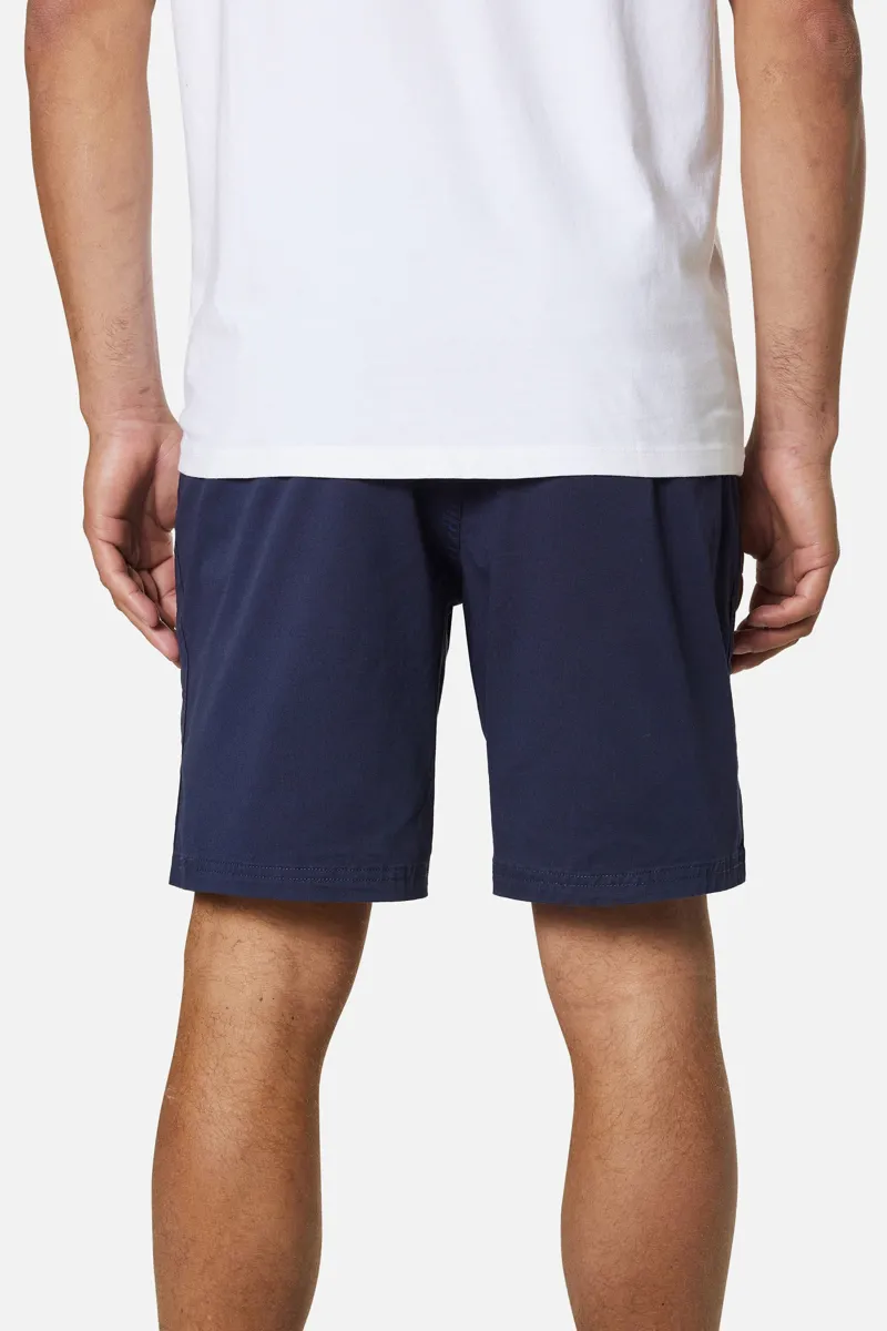 Katin Patio Short Polar Navy - Mens Blue Elasticated Cotton Shorts-2