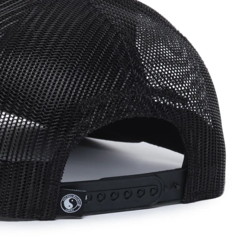 T and C Surf Designs YY Trucker Cap Black/Black Logo - Unisex Hat-1
