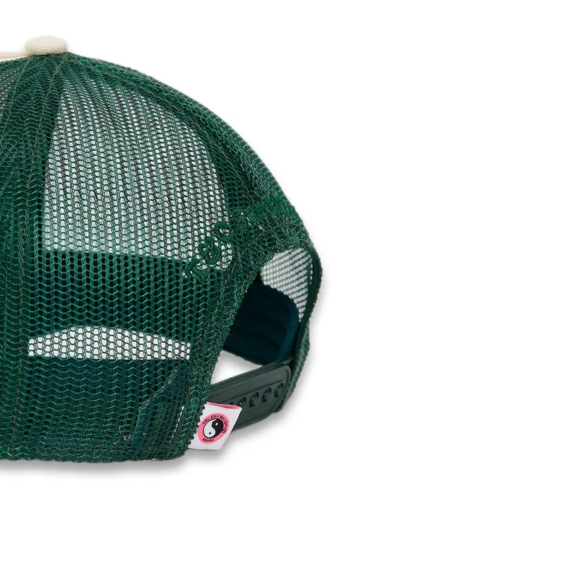 T and C Surf Designs YY Trucker Cap Green Sea/Pink Logo - Unisex Hat-2