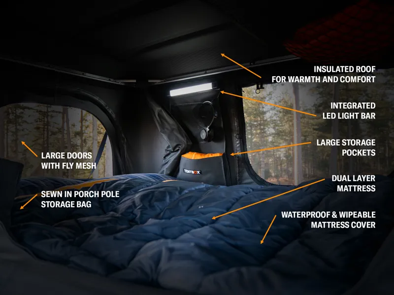 TentBox Classic 2.0 Midnight Grey - Roof Tent Box-5