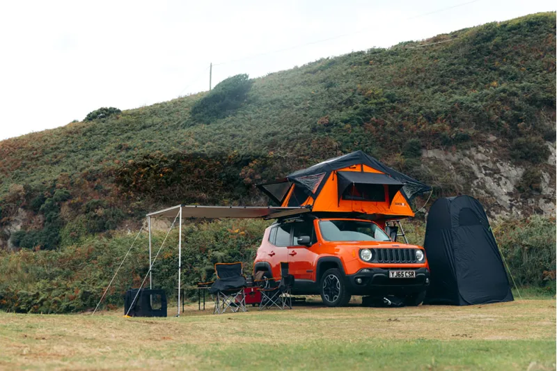 TentBox Lite 1.0 Orange Edition - Roof Box Tent-9