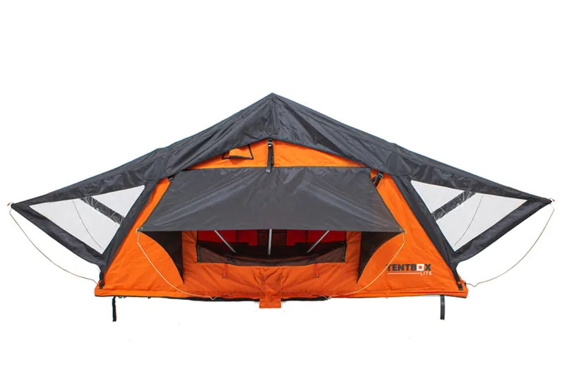 TentBox Lite 1.0 Orange Edition - Roof Box Tent - Tonnau Surf