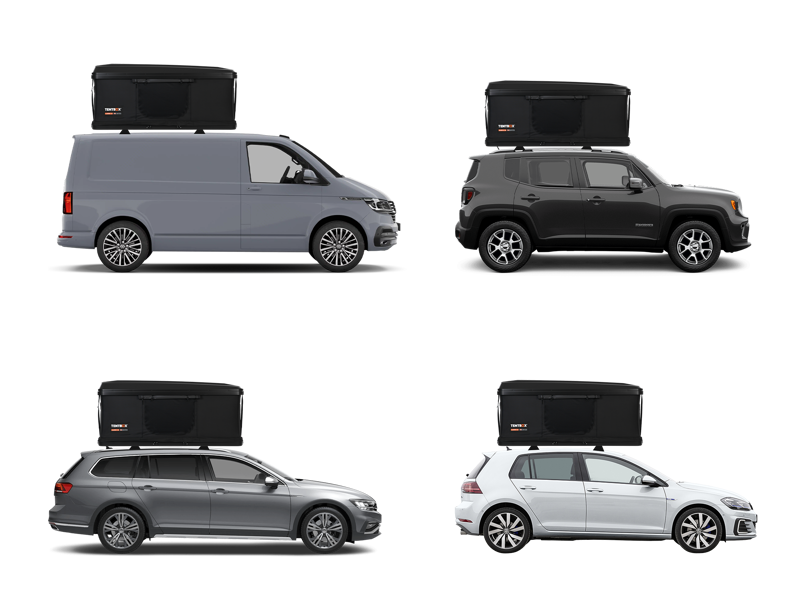 TentBox Classic 2.0 Midnight Grey - Roof Tent Box-11