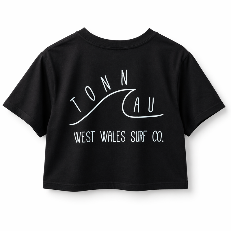 Tonnau Classic Cropped Tee - Black