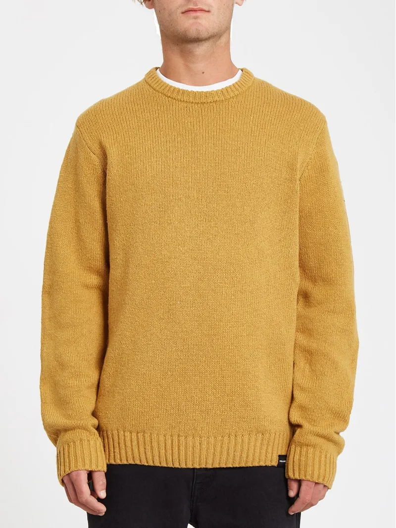 Volcom Edmonder Sweater In Gold