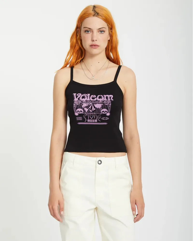 Volcom 1991 Strappy Tank Top Black 
