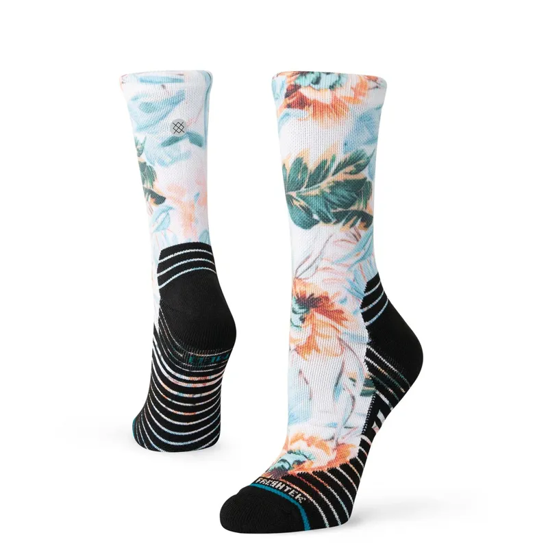 Stance Flowerful Crew Socks White