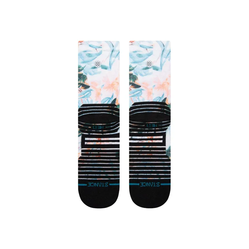 Stance Flowerful Crew Socks White-1