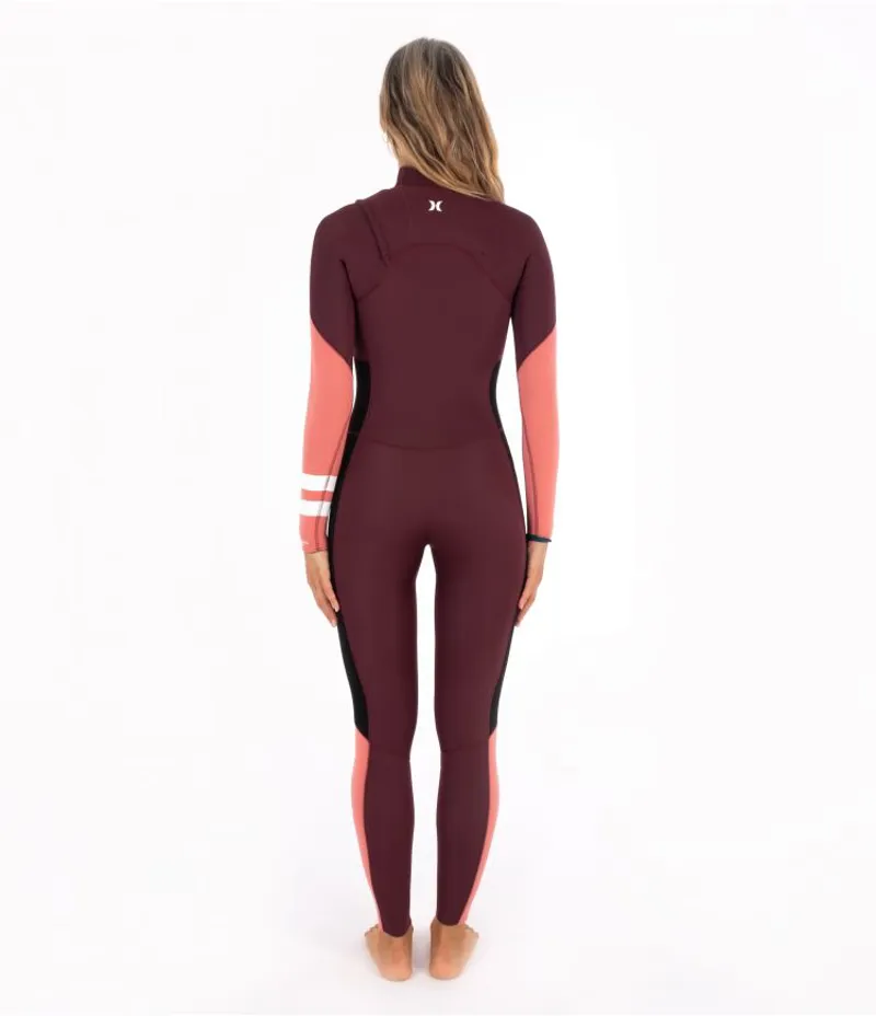 Hurley Womens Advantage 3/2mm Fullsuit in Winetasting-3