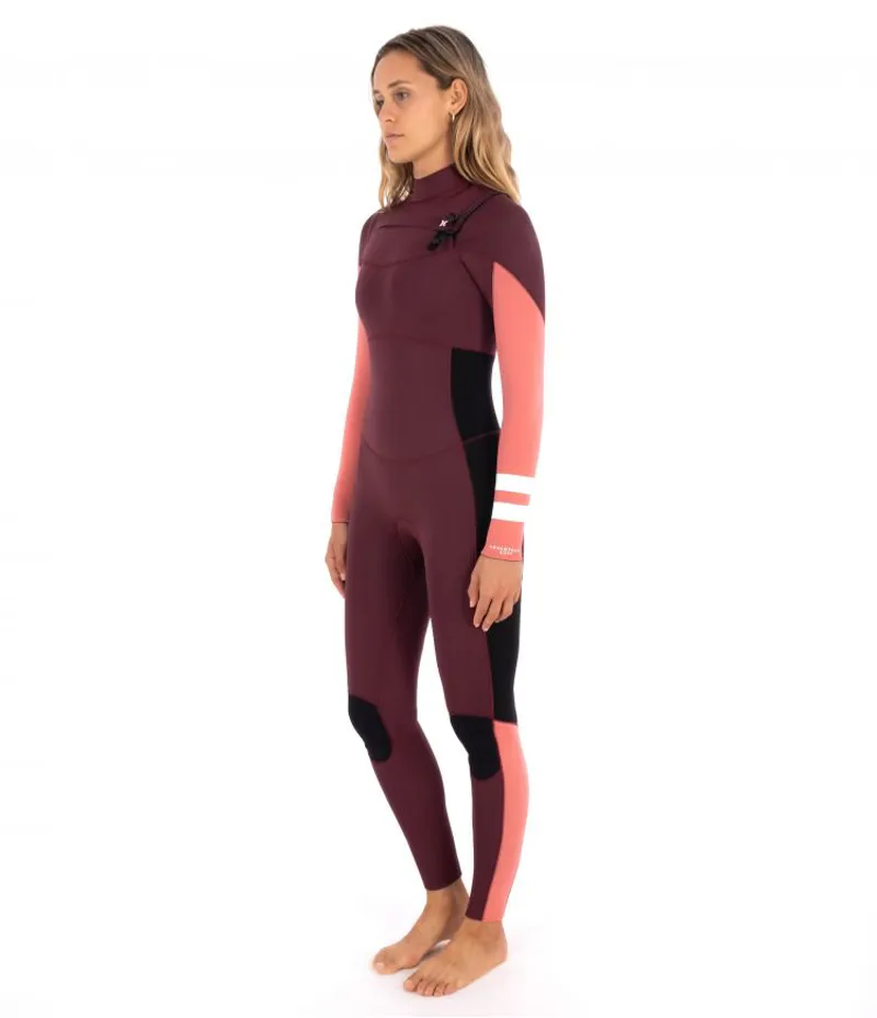 Hurley Womens Advantage 3/2mm Fullsuit in Winetasting-2
