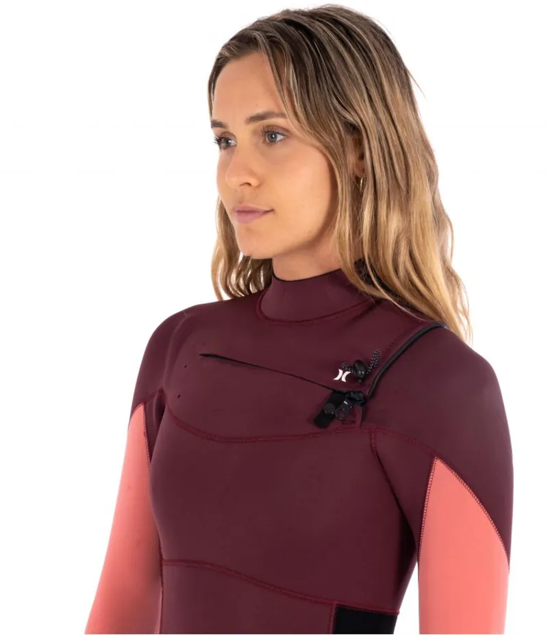 Hurley Womens Advantage 3/2mm Fullsuit in Winetasting-4