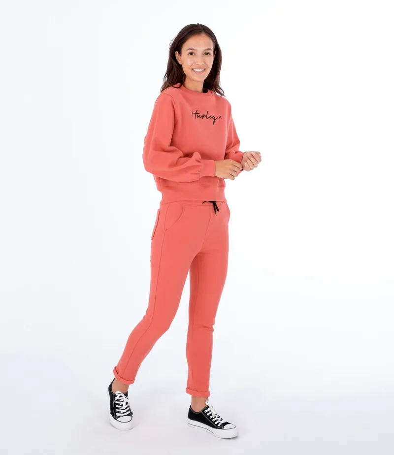 Hurley Oceancare One and Only Script Crew Mineral Red-3