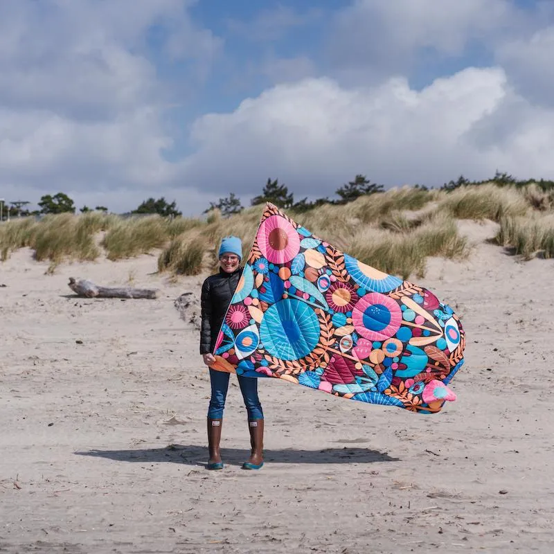 Rumpl Original Puffy Night Garden Lisa Congdon Blanket-6