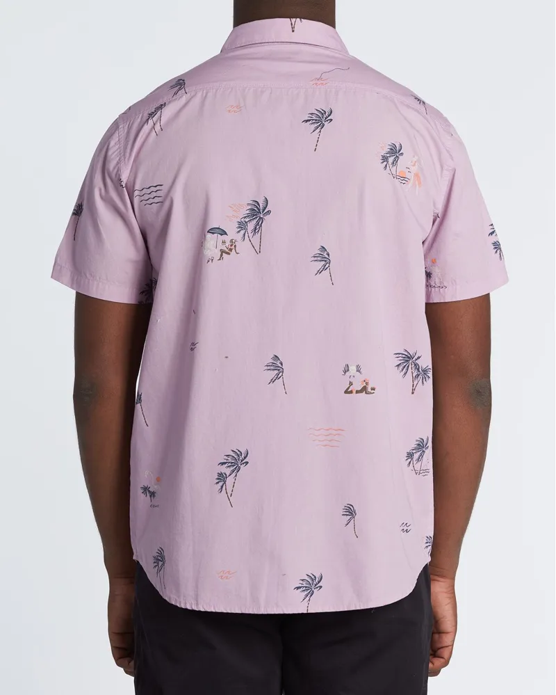 Billabong Sundays Mini Short Sleeve shirt Pink Haze-1
