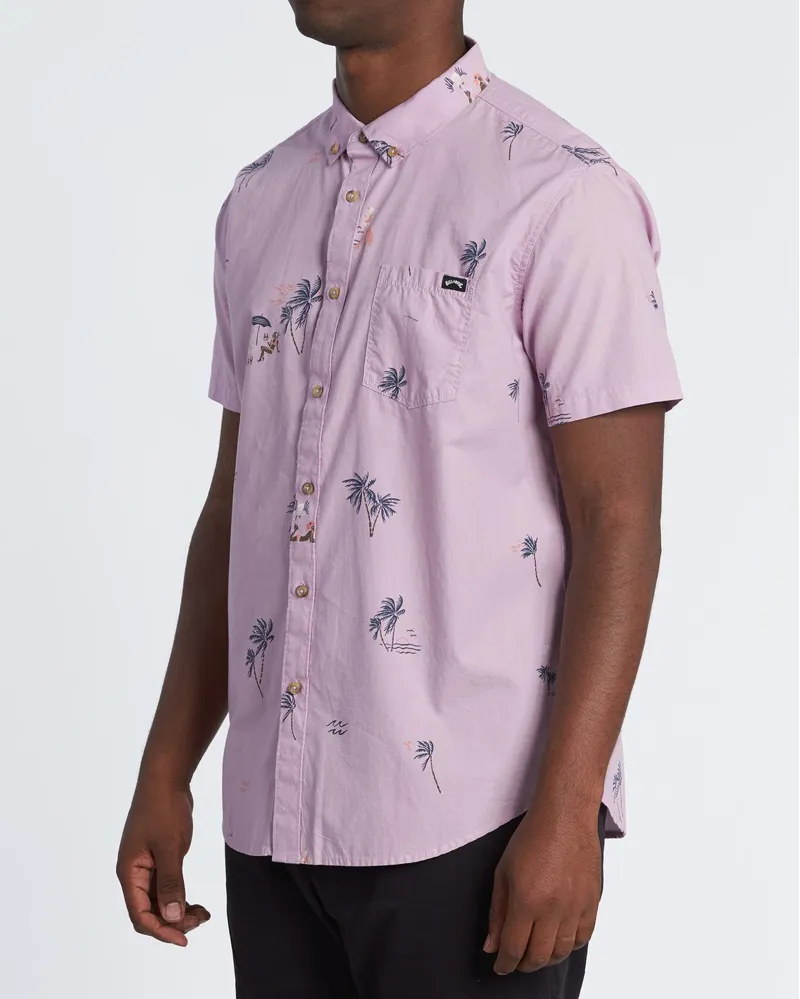 Billabong Sundays Mini Short Sleeve shirt Pink Haze-2