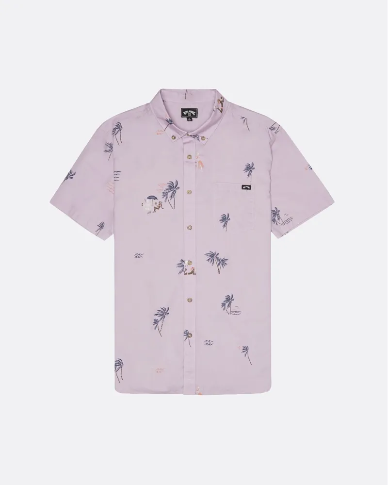 Billabong Sundays Mini Short Sleeve shirt Pink Haze-3