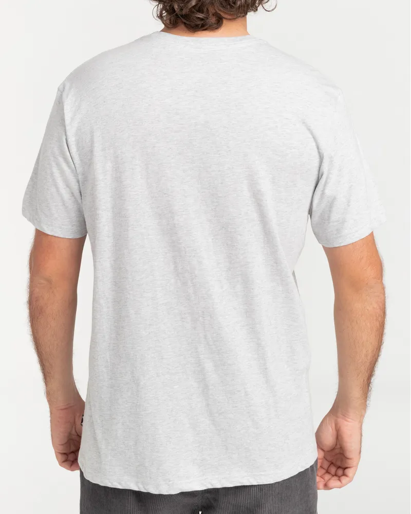 Billabong Diamond Wave Short Sleeve Tee in Grey Heather-3