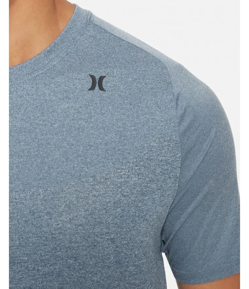 Hurley Quick Dry Warp Knit Short Sleeve T-Shirt Black Heather-2