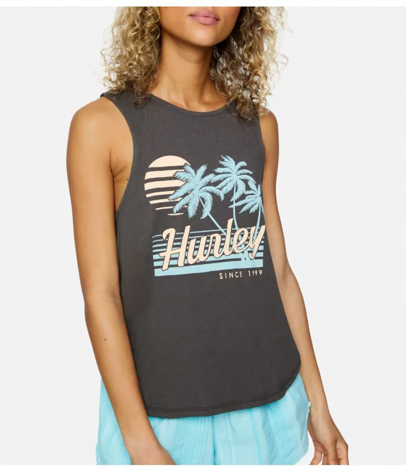 Hurley Domingo Flouncy Tank Thunder Grey 2020