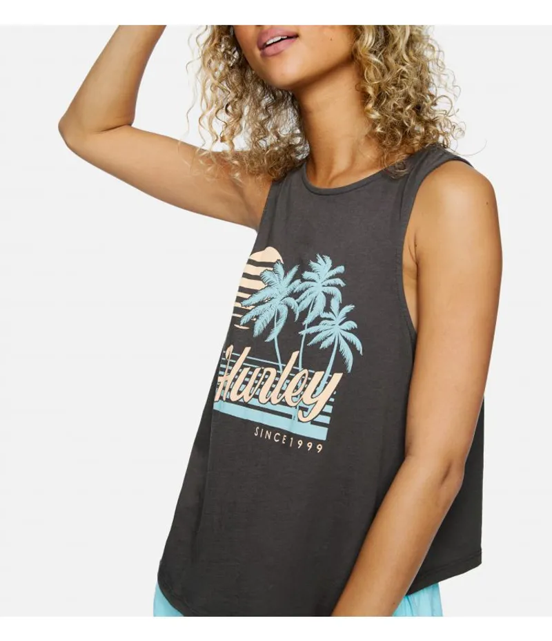 Hurley Domingo Flouncy Tank Thunder Grey 2020-1