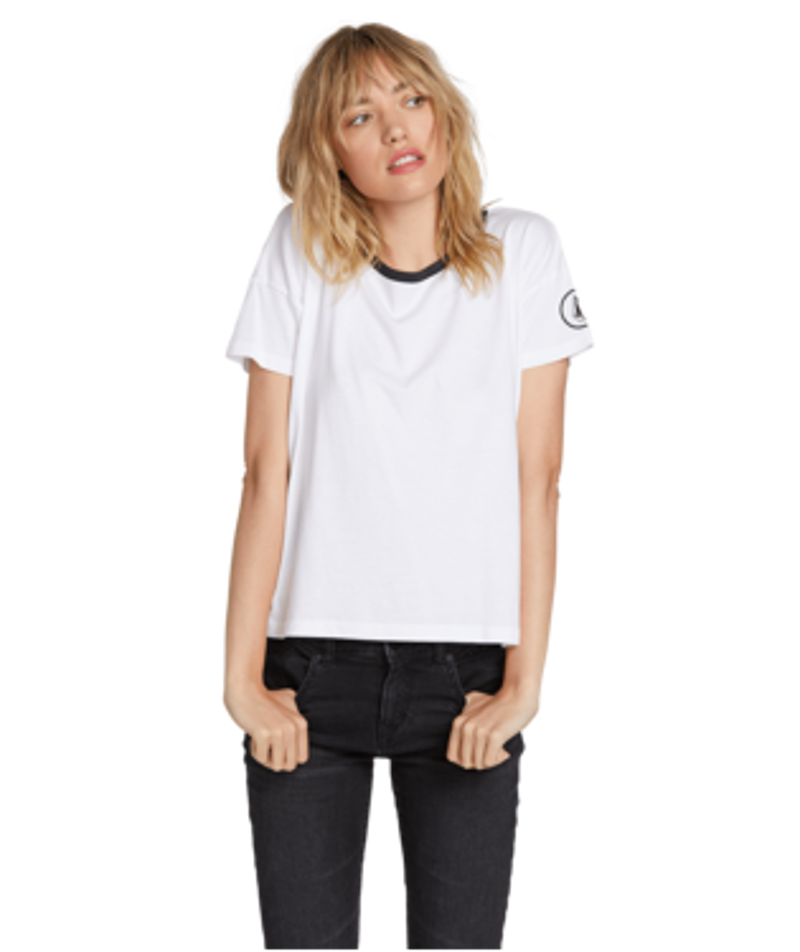 Volcom One Of Each Sleeve Short T-Shirt White 2020-1