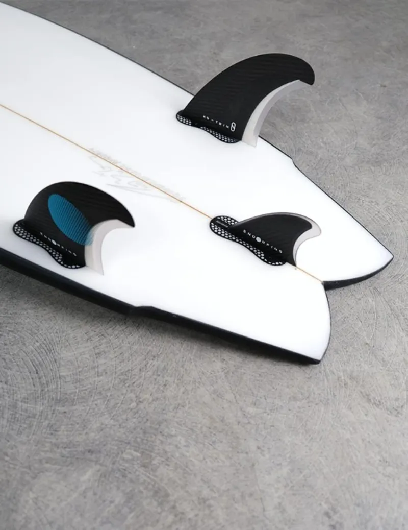 Endorfins Slater Twin + 2 Fin Double Tab - Blk/Blu - TONNAU SURF