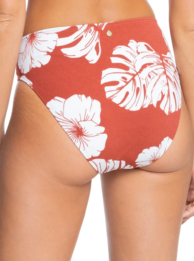 Roxy Garden Trip Full Bottom Bikini Brief - Marsala Isha-2
