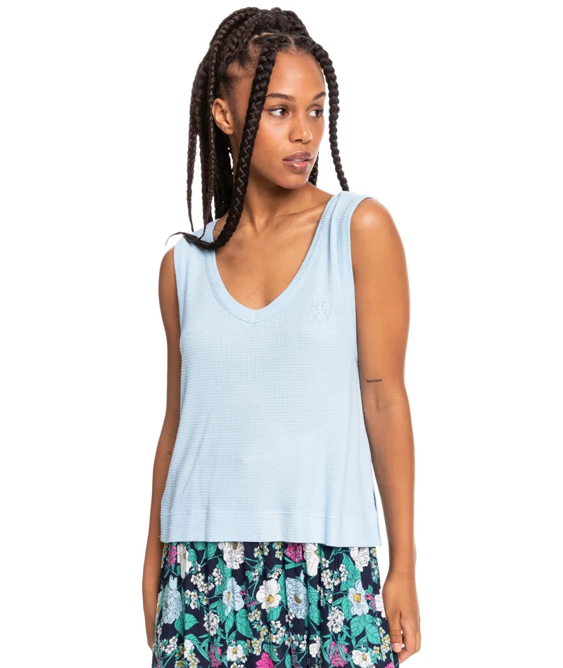 Roxy Sunday Breakfast Tank Top in Cool Blue