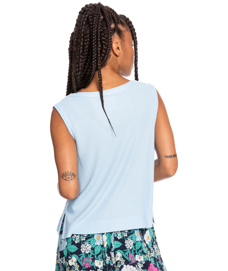 Roxy Sunday Breakfast Tank Top in Cool Blue-2
