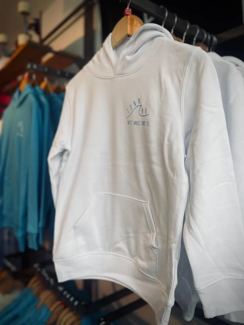 Tonnau Classic Kids Hoody in White-2