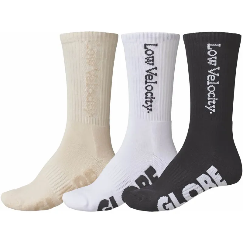 Globe Low Velocity Crew Sock 3 Pack in Assorted