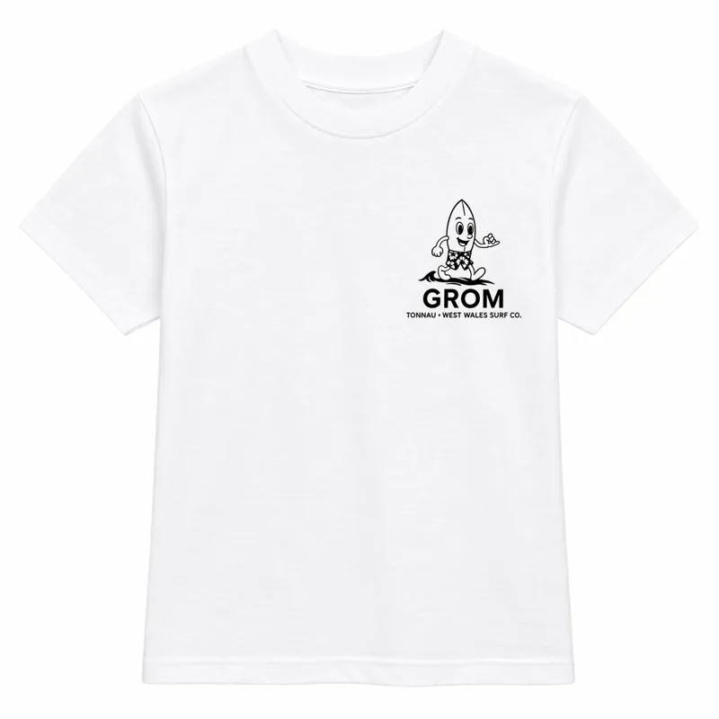 Tonnau Grom Kids Tee White-1