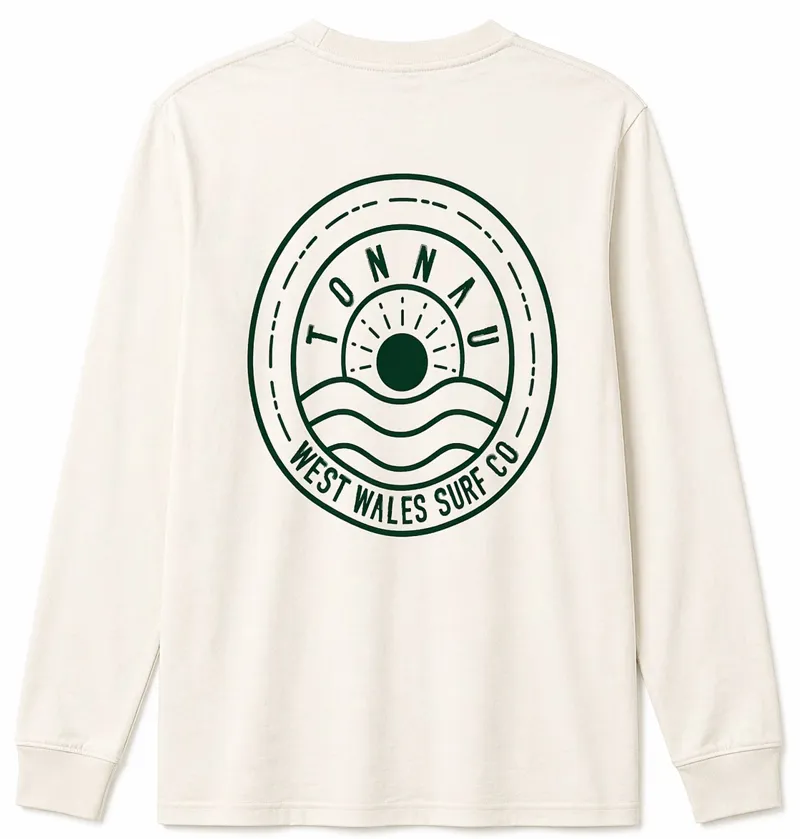 Tonnau Sunset Long Sleeve Tee - Ecru-1