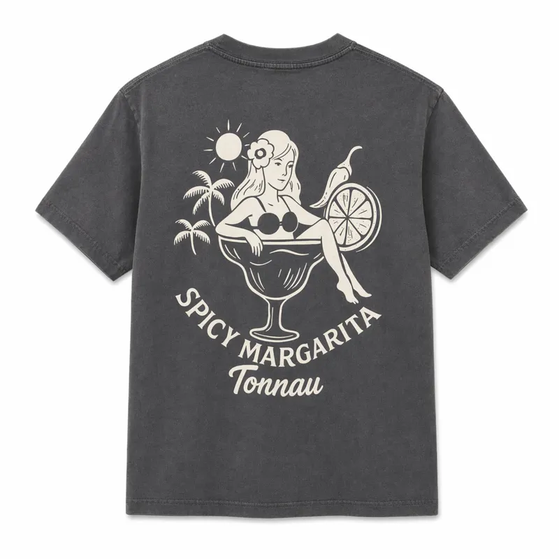 Tonnau Margarita Tee in Pepper/Charcoal