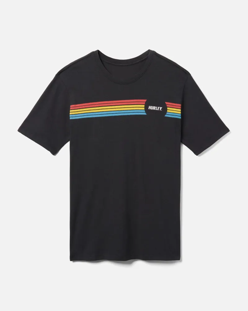 Hurley Everyday Wash Simpleton Fastlane Short Sleeve Tee in Black-4