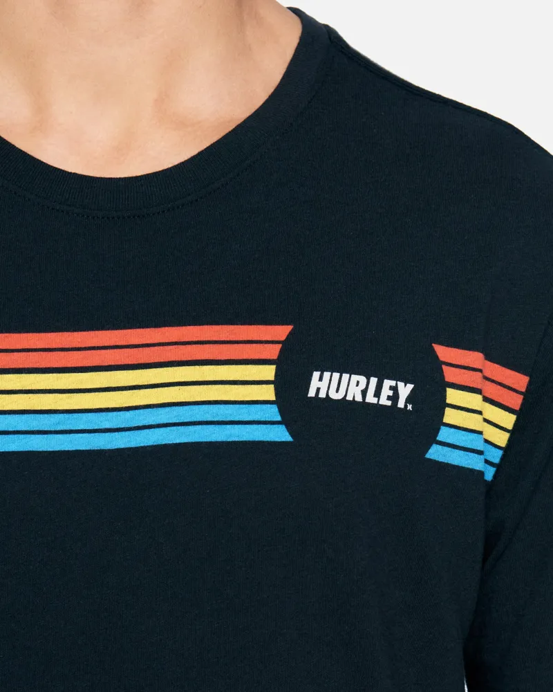 Hurley Everyday Wash Simpleton Fastlane Short Sleeve Tee in Black-3