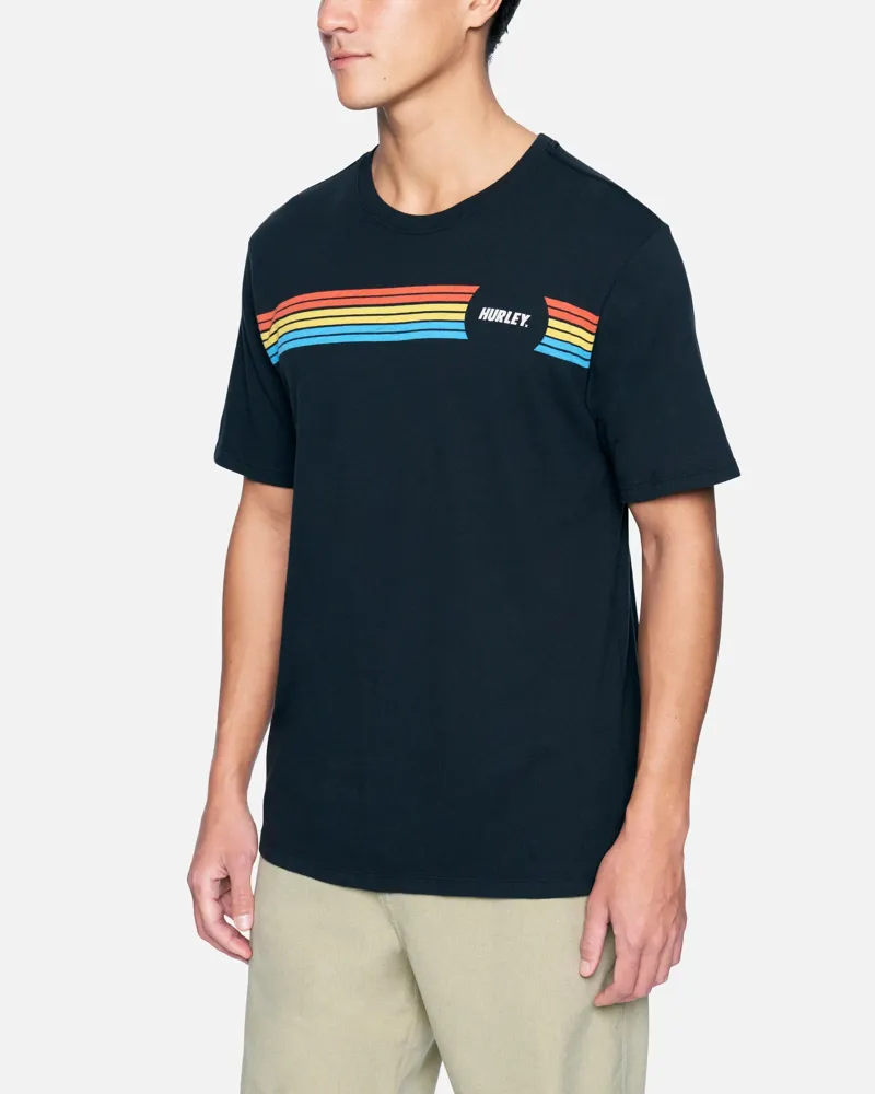 Hurley Everyday Wash Simpleton Fastlane Short Sleeve Tee in Black-2