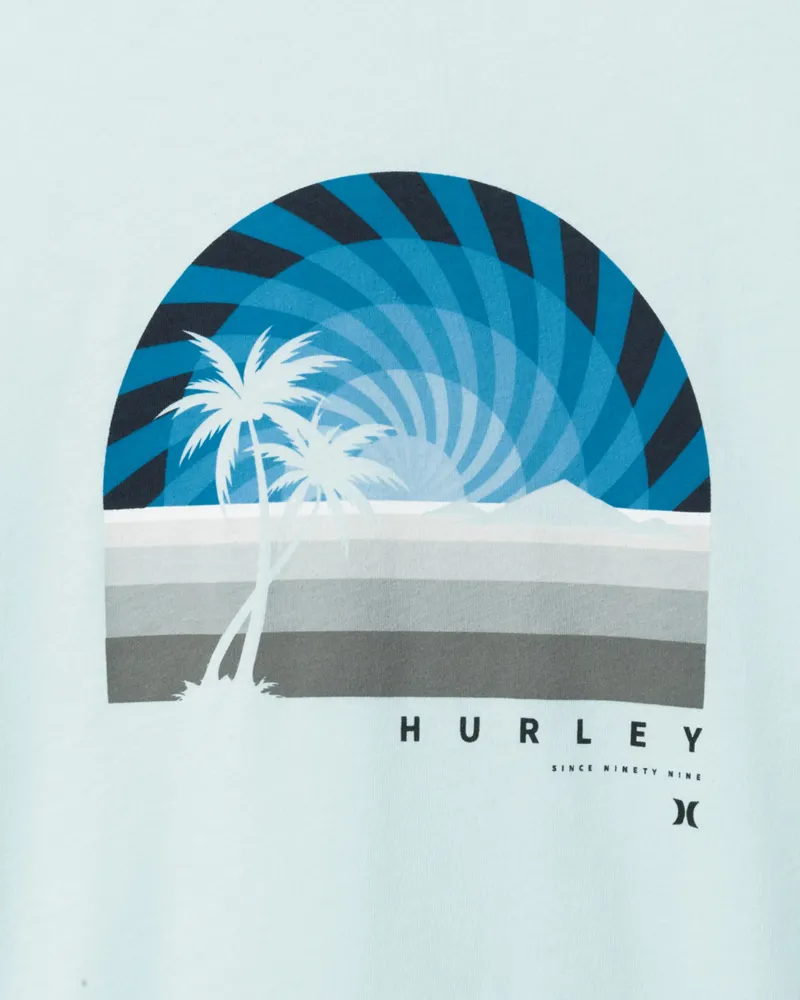 Hurley Everyday Wash Swirlset Short Sleeve Tee in Teal Tinted-2