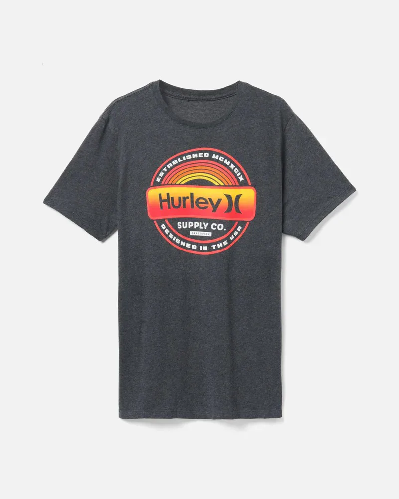 Hurley Everyday Label Short Sleeve Tee Dark Grey