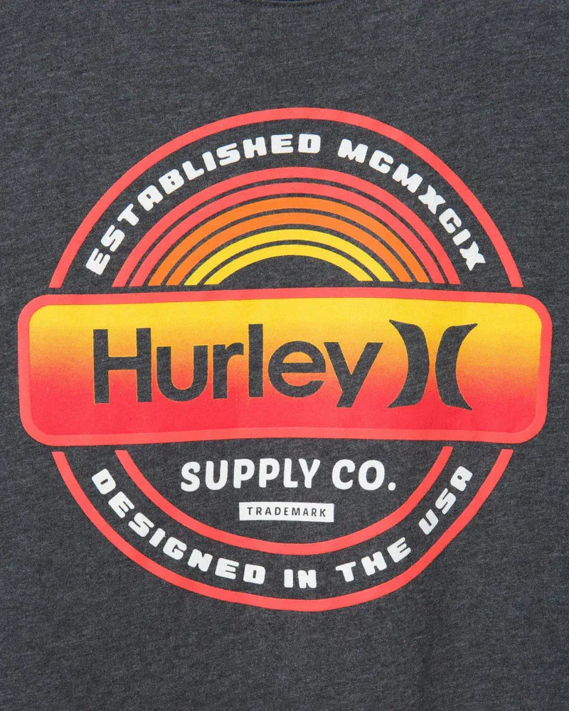 Hurley Everyday Label Short Sleeve Tee Dark Grey-2